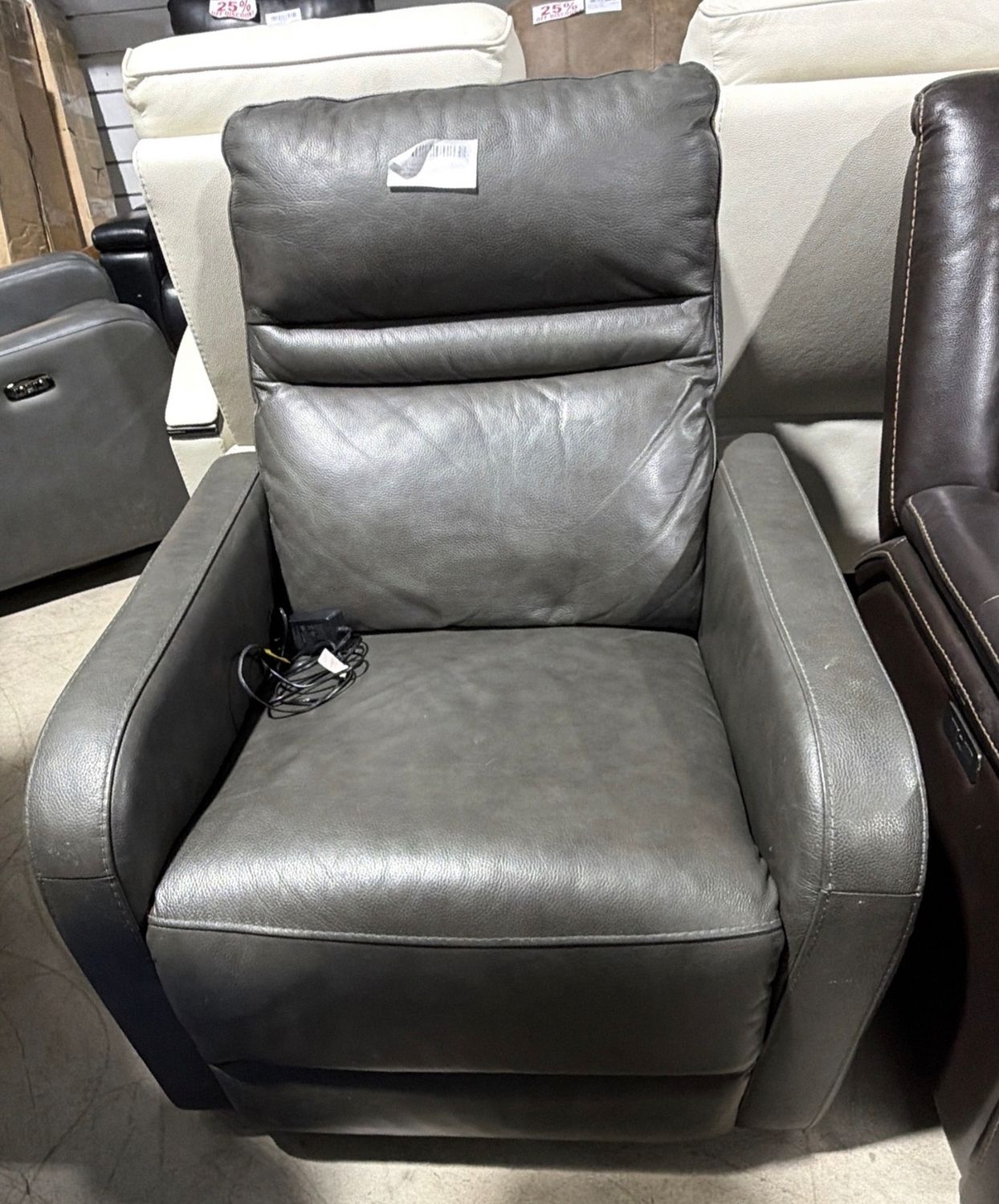 Aldryn Leather Power Glider Recliner Item 1783055