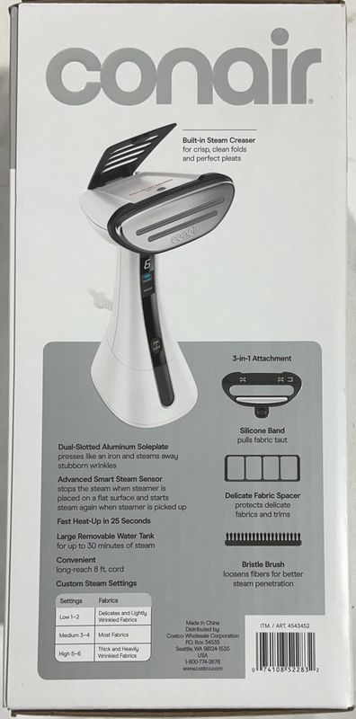 Conair 3-in-1 ExtremeSteam Garment Steamer Item 4543452 | Model GS58GD