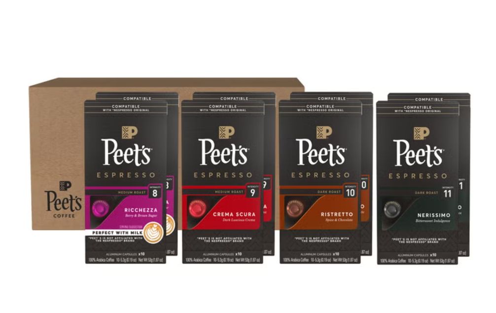 Peet’s Coffee Aluminum Coffee Capsules Variety Pack-1290988