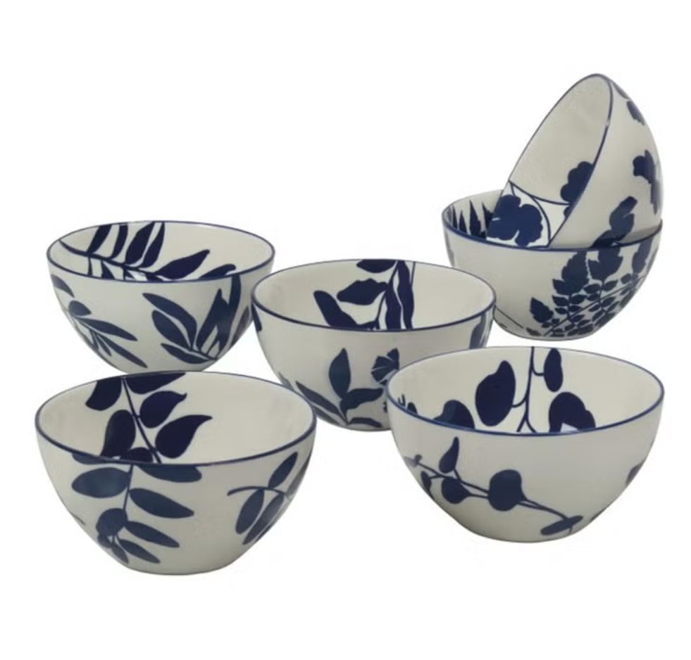Certified Blue Arbor Bowl Set, 6-pack -1901823