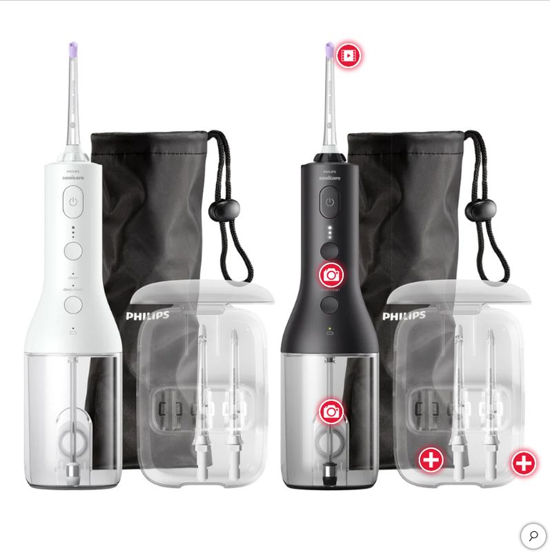 Philips Sonicare Cordless Rechargeable Power Water Flosser, 2-pack - 1901990