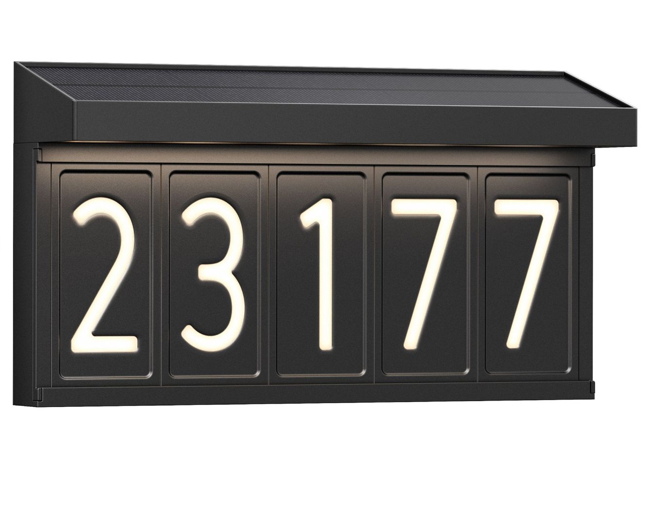 Artika Bowen Solar LED Address Wall Light Item 1938018