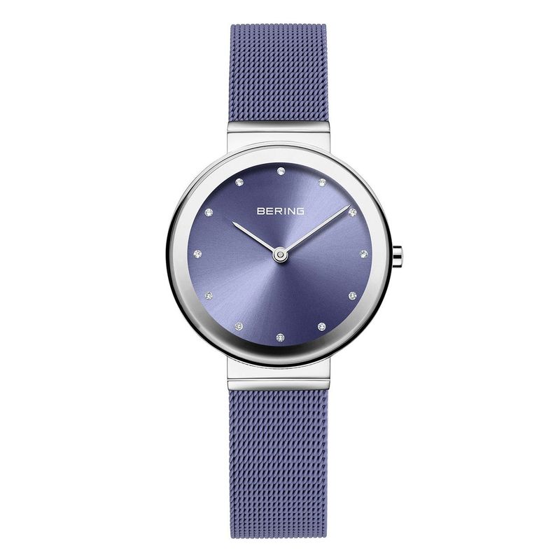 Bering Classic Stainless Steel Lavender Dial Women's Quartz Watch, 31mm Item  2017131