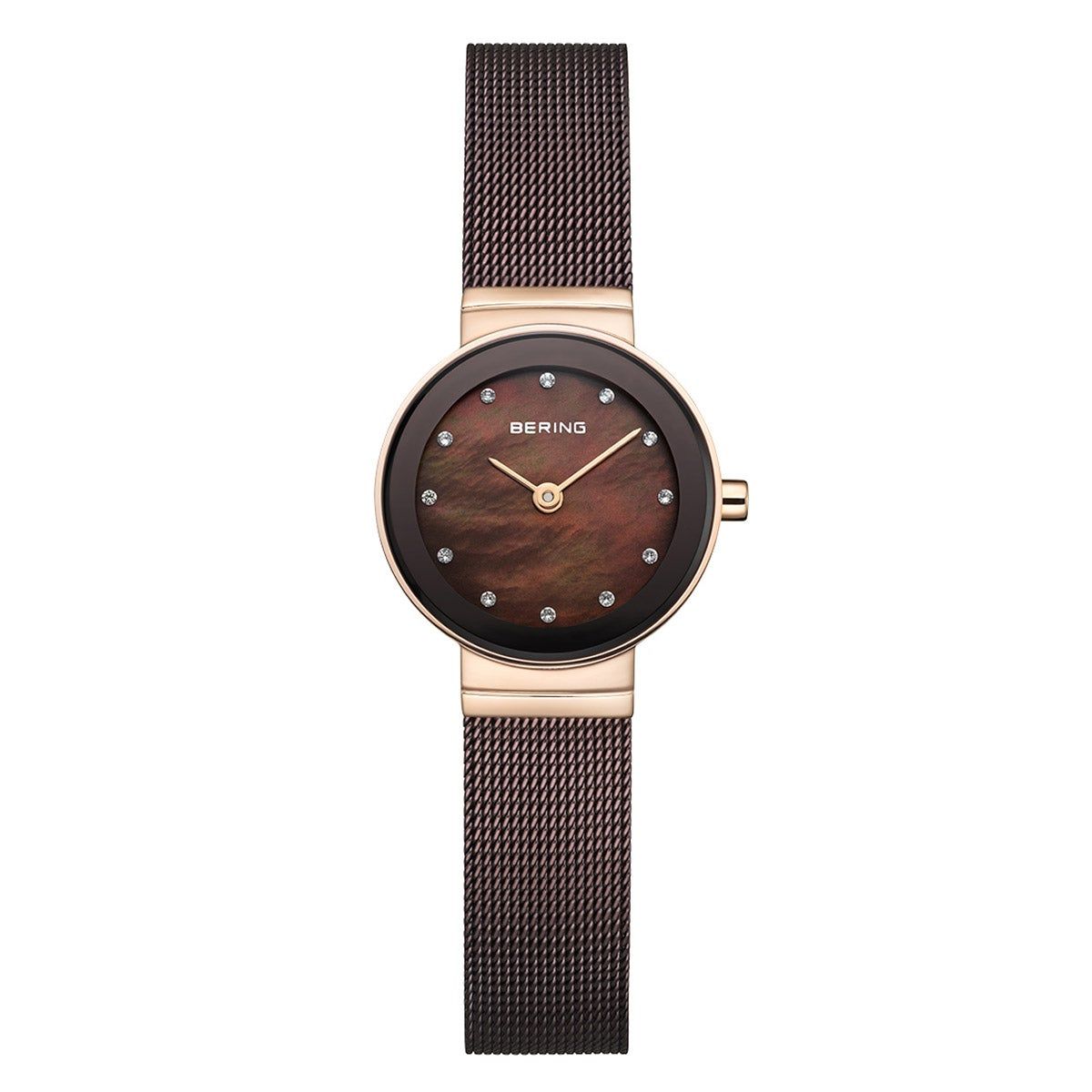 Bering Women's Classic Stainless Steel Brown Milanese Mesh Watch, 24mm Item 1951931