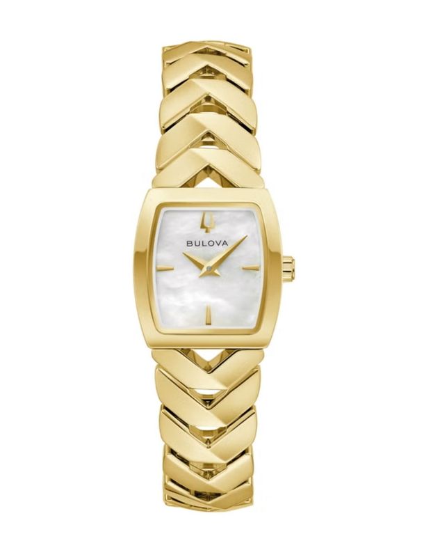 Bulova Classic Gold Mother of Pearl Dial Women's Watch, 22mm Item 1898735