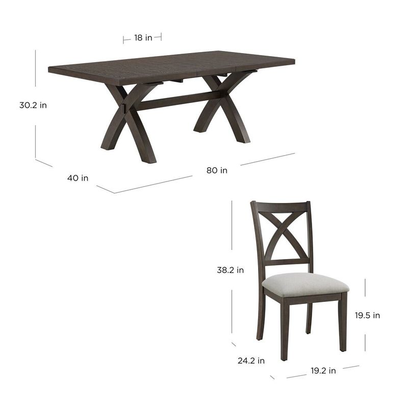 Bayside Furnishings Westen 7-Piece Dining Set Item #1861736