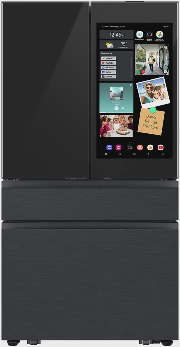 Samsung Bespoke 23 cu. ft. Counter Depth 4-Door French Door Refrigerator with Family Hub+ Item  1813395 Model  RF90F23AECR