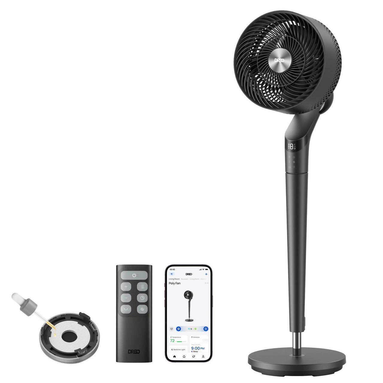 Dreo TurboPoly 350S Pedestal Fan Item #1998534