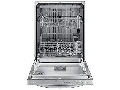 Samsung 51 dBA Fingerprint Resistant Top Control Dishwasher with AutoRelease and 3rd Rack Item  1751684 Model  DW80CG4051SR