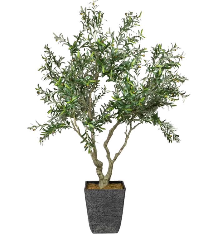 GreenMade Decorative Artificial Olive Tree with Planter, 8 ft Item 1988371
