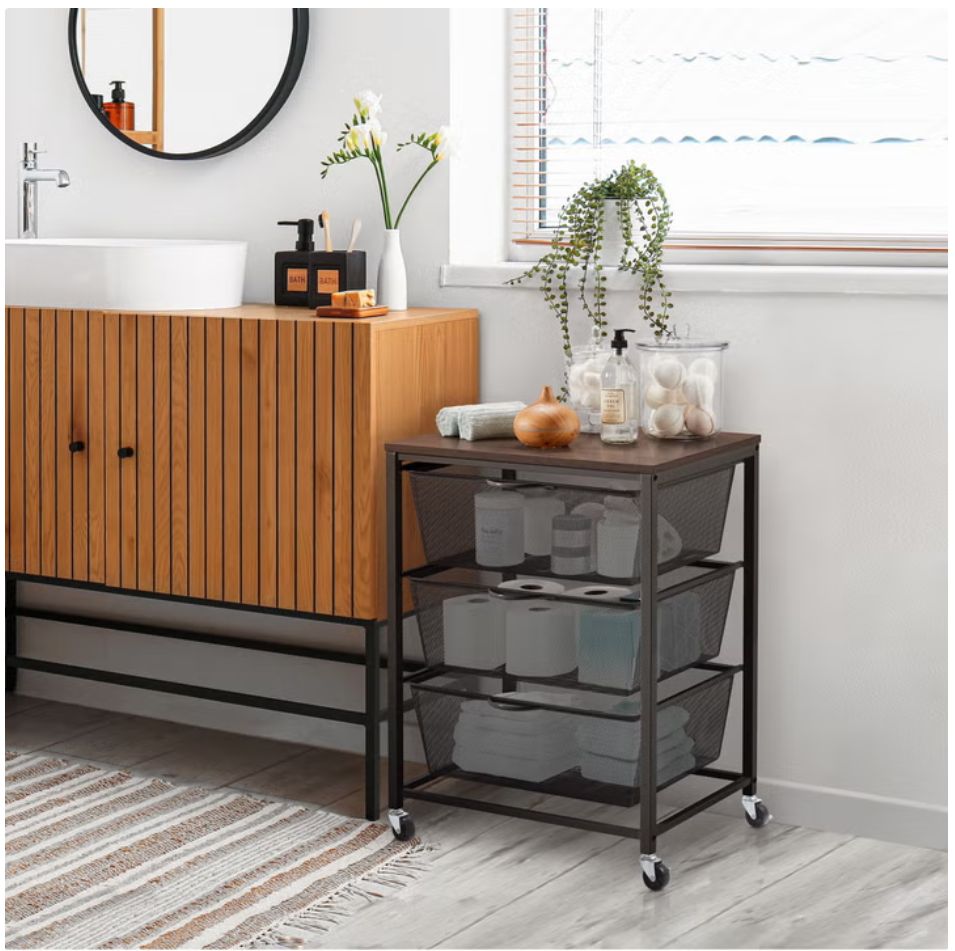 Edifice 3-tier Mesh Basket BLACK  Cart Item 2060023