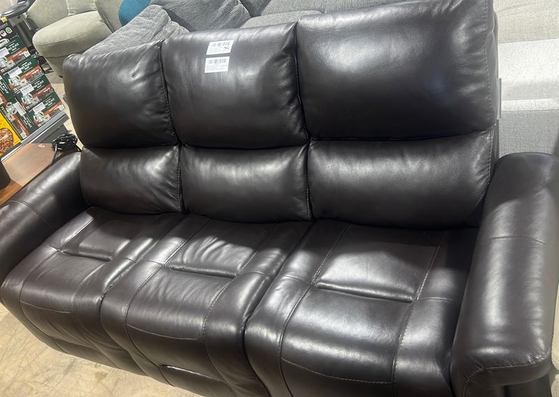 Harvey Leather Power Reclining Sofa with Power Headrests Item 1653377