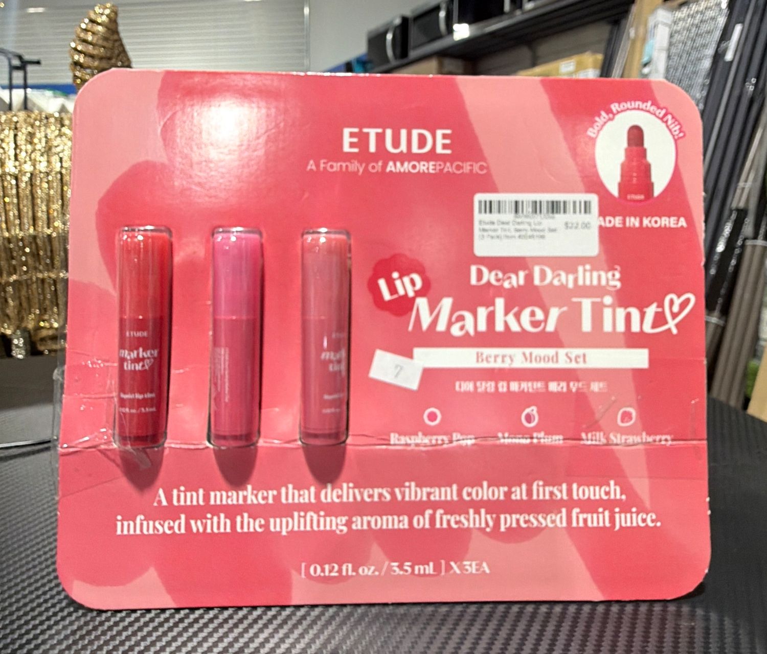 Etude Dear Darling Lip Marker Tint, Berry Mood Set (3 Pack) Item #2045196