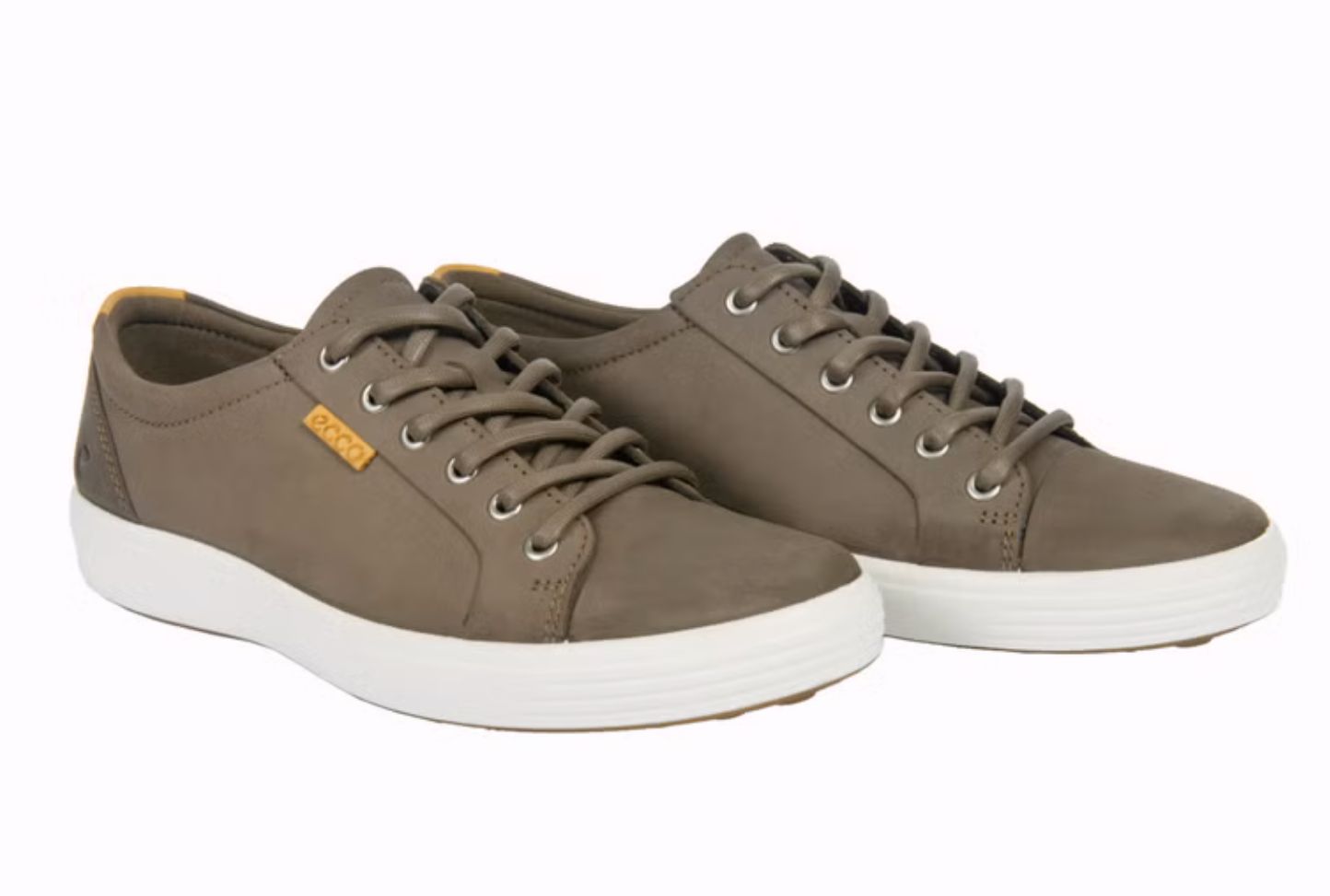 ECCO Men's Soft 7 Leather Sneaker SIZE11-11.5 DARK CLAY/LION Item 2051688