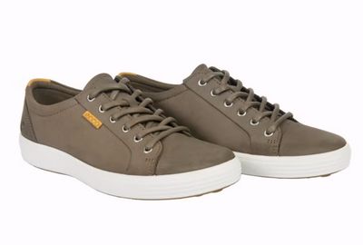 ECCO Men's Soft 7 Leather Sneaker SIZE11-11.5 DARK CLAY/LION Item 2051688