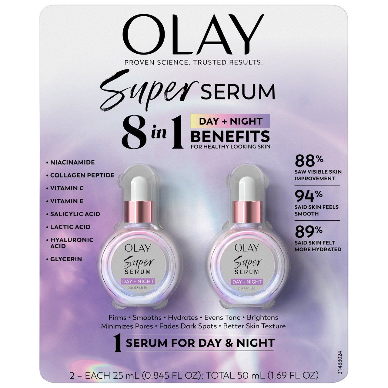 Olay Super Serum 8-in-1 Day &amp; Night, 2-Pack — 0.845 FL OZ Each Item #1999423