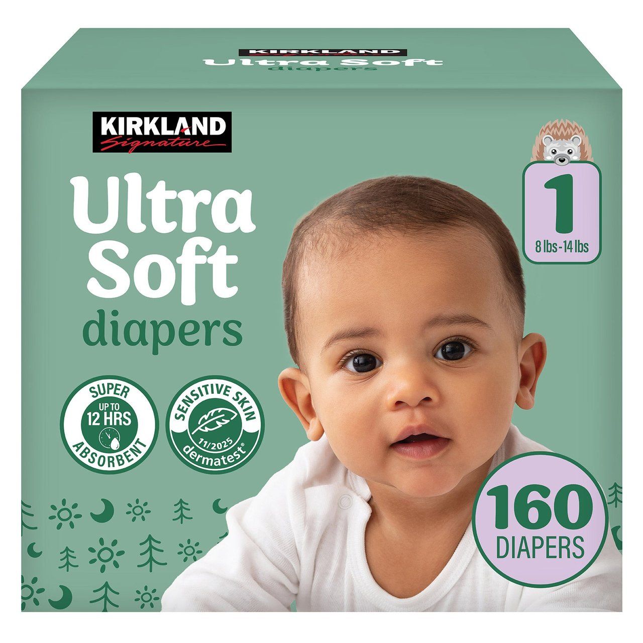 Kirkland Signature Diaper Sizes 1, 160ct Item 1987111
