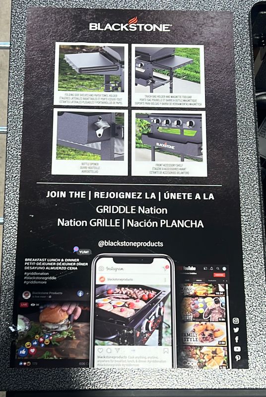 Blackstone 36” Omnivore Griddle with Hinged Hood and Soft Cover N-E-W  Item 1934226