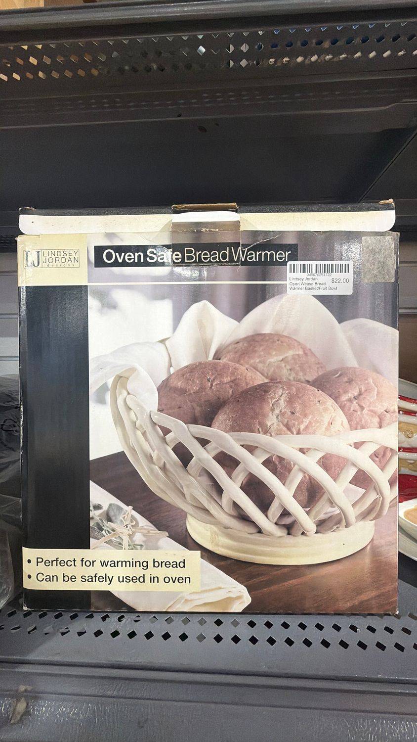 Lindsey Jordan Open Weave Bread Warmer Basket/Fruit Bowl