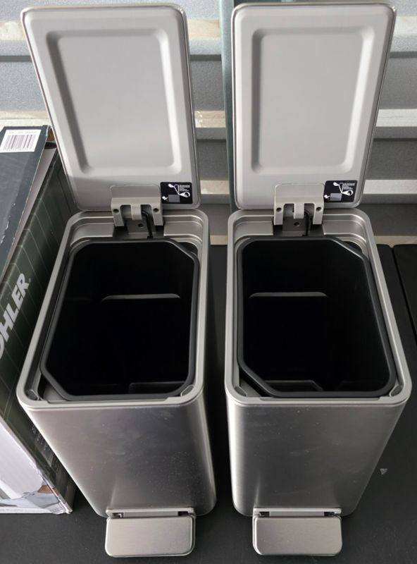 Kohler 6L Step Trash Can, 2-pack Item 1806340