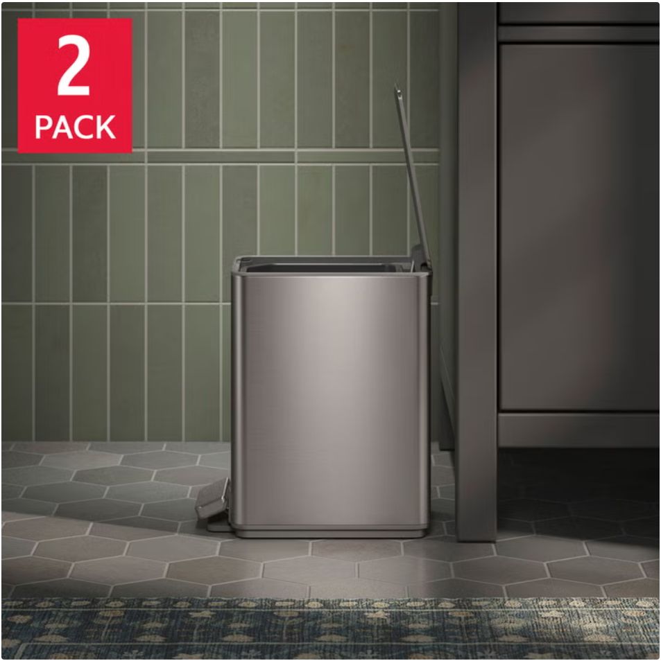 Kohler 6L Step Trash Can, 2-pack Item 1806340