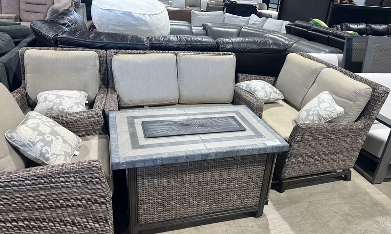 Agio Anderson 5-Piece Deep Seating Set with Fire Table Item #2327740