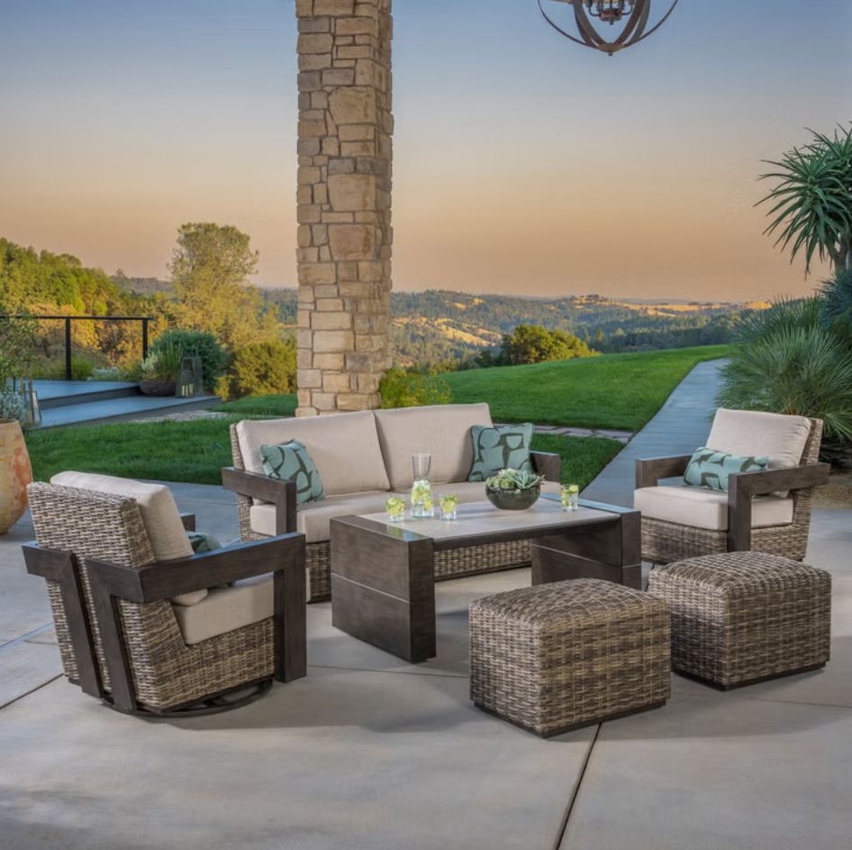 SunVilla Bernard 6-piece Outdoor Patio Seating Set Item 1934186