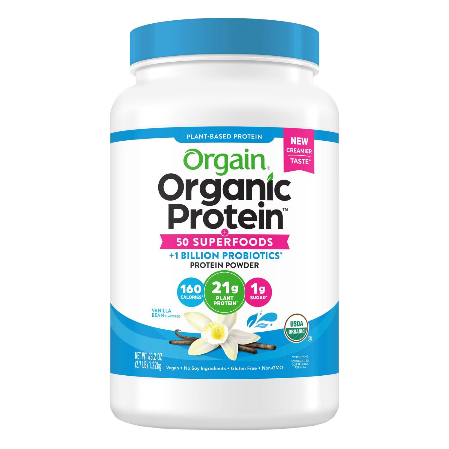 Orgain Protein &amp; Superfoods Vanilla Bean, 2.7 lbs Item #1195611