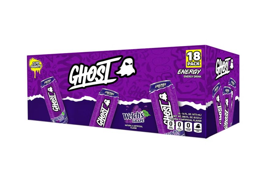 Ghost Energy Drink, Welch's Grape, 16 fl oz, 18-count Item 2052703