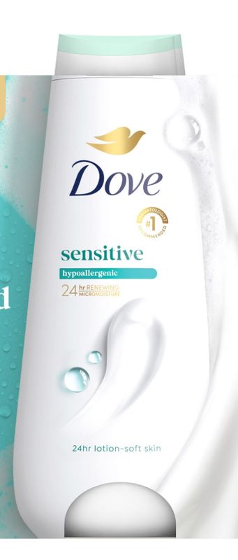 Dove Sensitive Body Wash, 23 fl oz, 1-pack Item 1975676