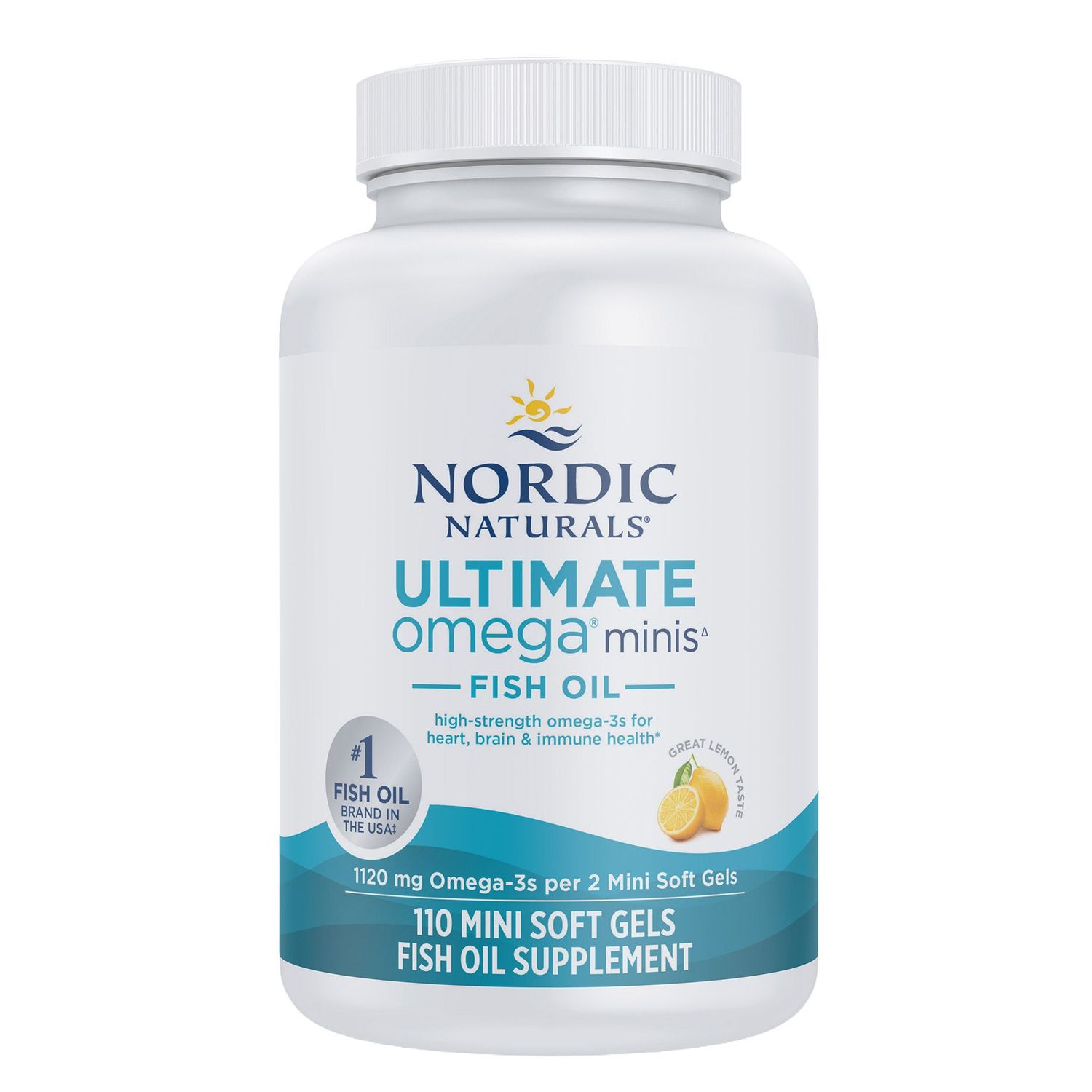 Nordic Naturals Ultimate Omega Minis 110 CT Lemon Flavor  Item #2036501