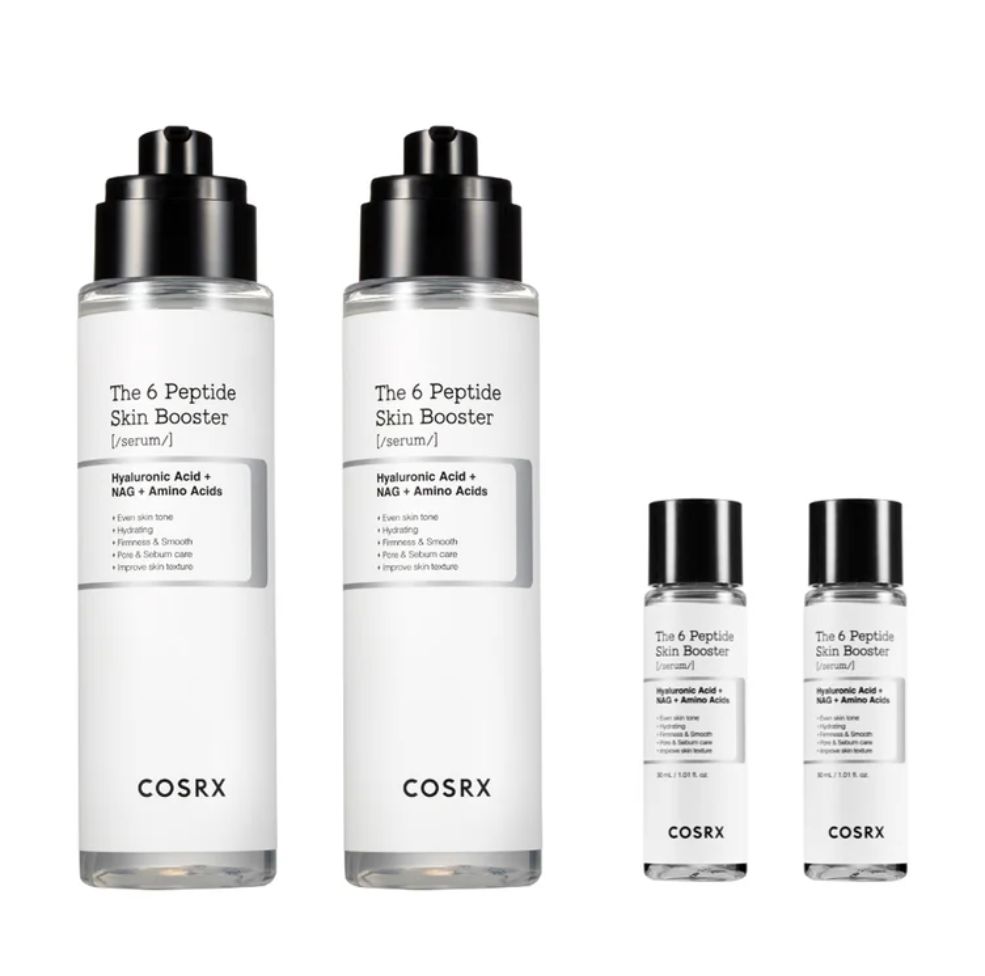 COSRX The 6 Peptide Skin Booster Serum Set, 2 x 150 mL + 2 x 30 mL Item 1879574