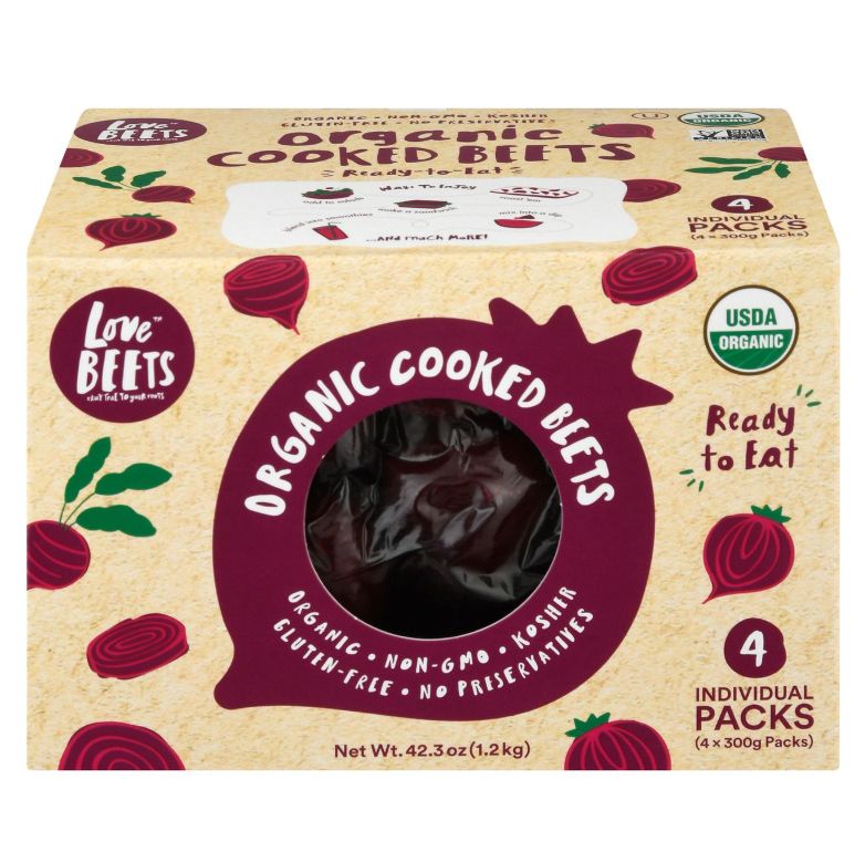 Love Beets Organic Cooked Beets, 42.3 oz Gluten-free • Organic Item: 1038672
