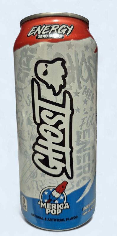 Ghost Energy Drink, 16 fl oz, 1-count MERICA POP Item 1943021
