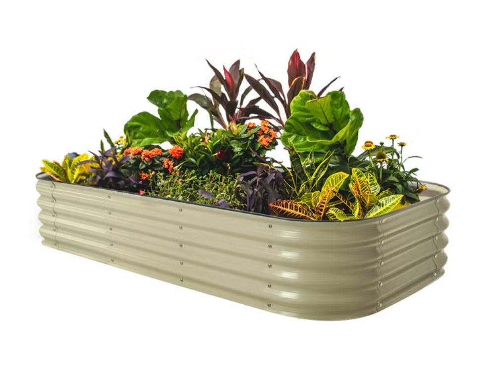 Vego Garden 14” Tall 10 in 1 Modular Metal Raised Garden Bed Kit Item 1906129