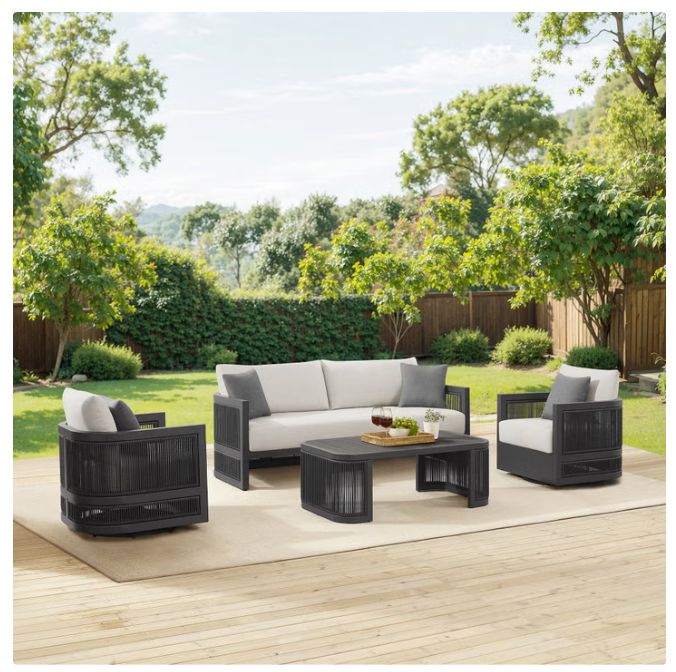 Henredon Annalise 4-piece Outdoor Patio Seating Set Item 1934168