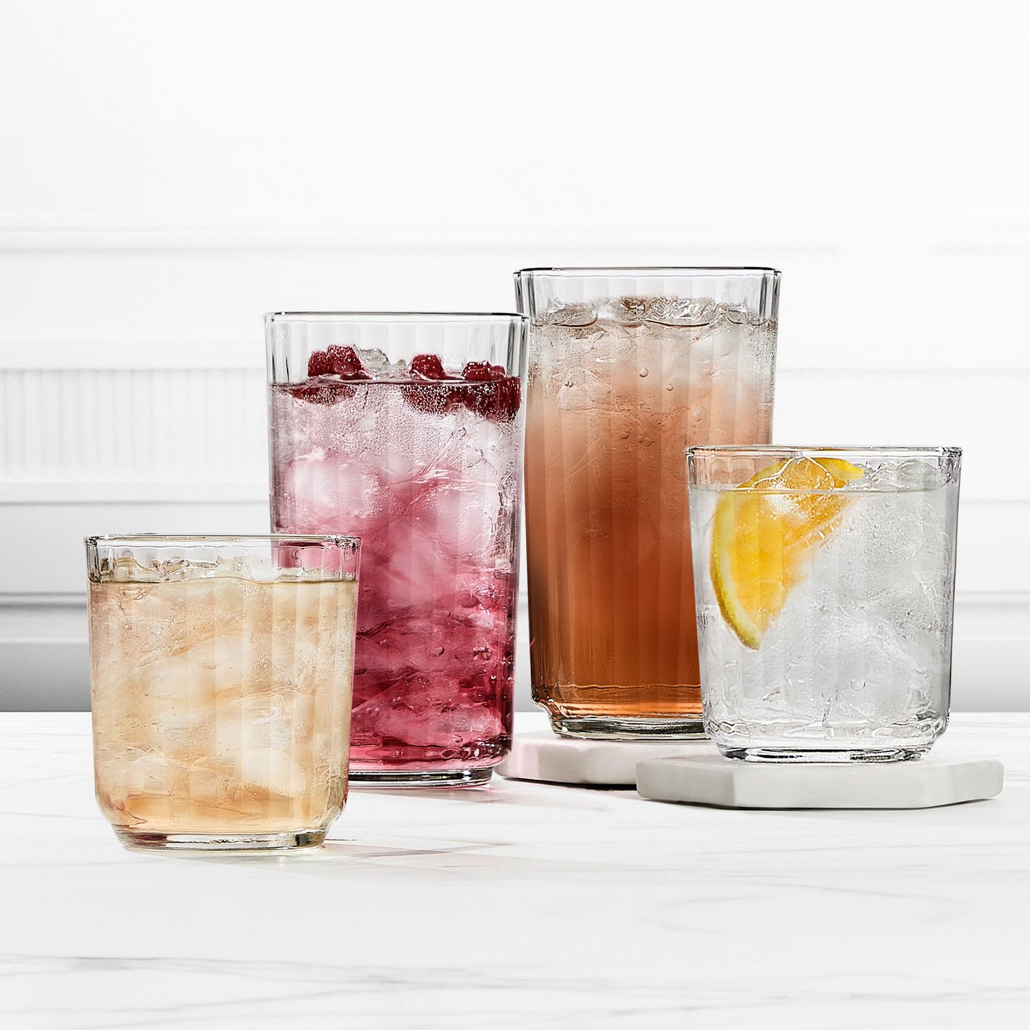 Libbey Fluted Glassware 16-Piece Set Item #2035014
