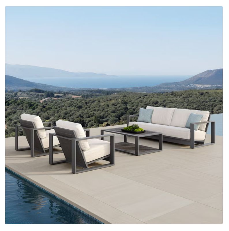 Veranda Classics Milan 4-piece Deep Outdoor Patio Seating Set Item 1807145 BRAND-NEW