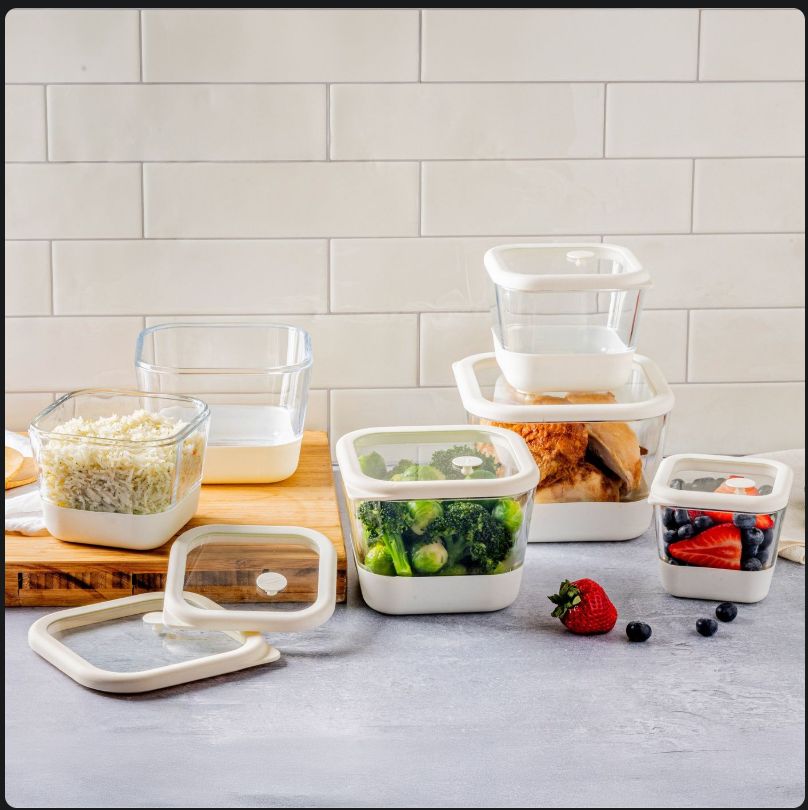 Trudeau 12-piece Glass Airtight Food Containers Item: 1901847