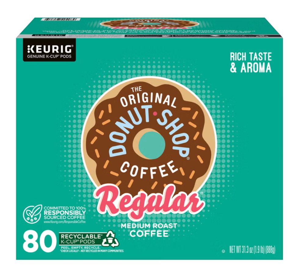 The Original Donut Shop Coffee K-Cup Pod, 80-count Item 3818035
