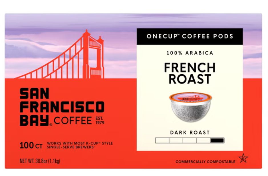 San Francisco Bay Coffee French Roast OneCup, 100-count Item 1025112
