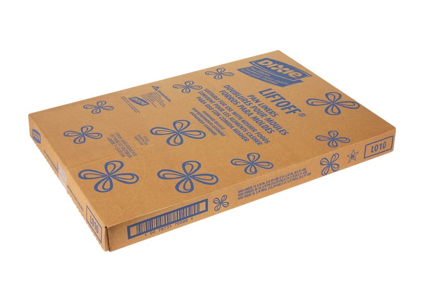 Dixie Lift-Off Pan Liners, 16-3/8"L x 24-3/8"W, White, 1000 ct Item 19352 | Model LO10