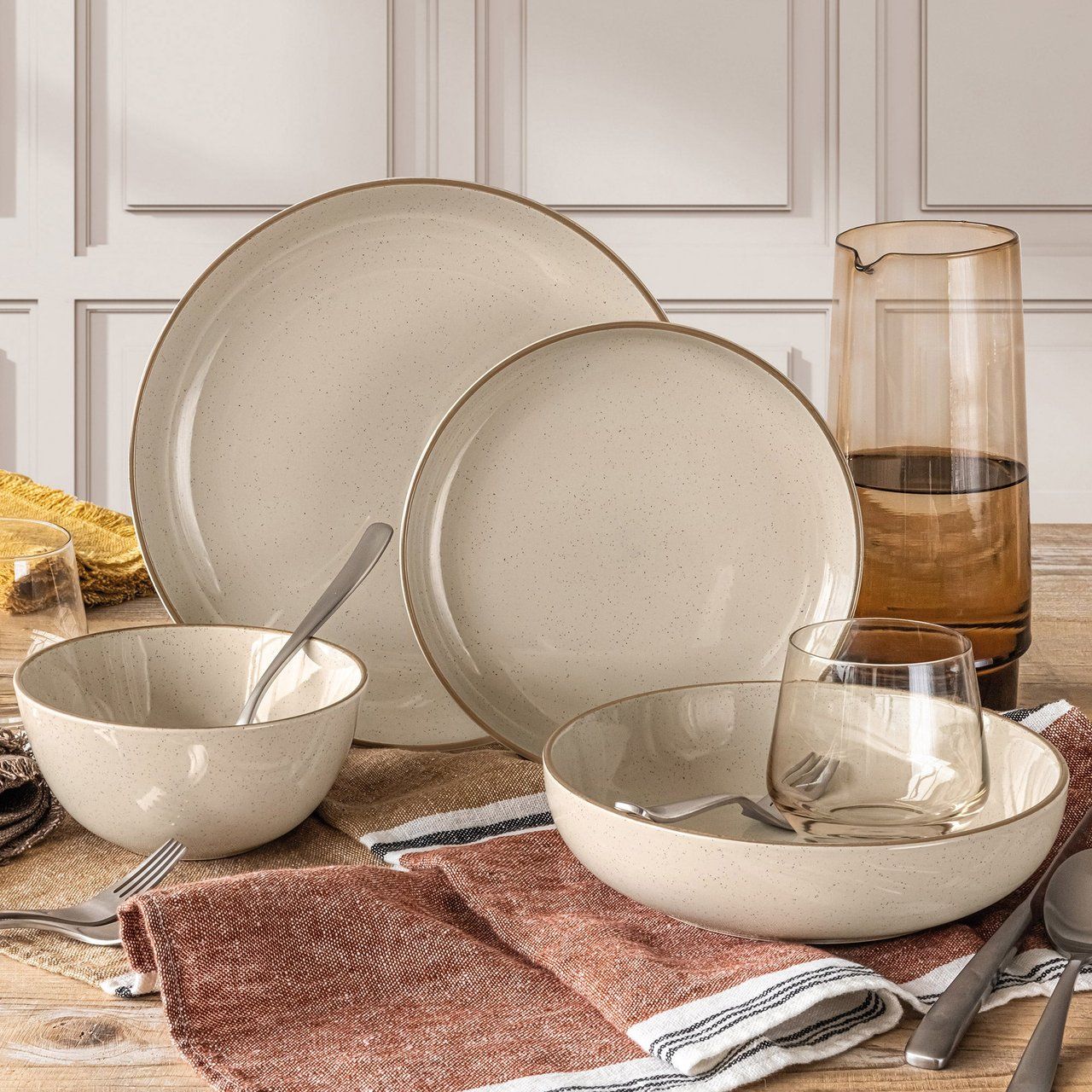 Over&amp;Back Options Dinnerware Set 16-Piece Item #1796152