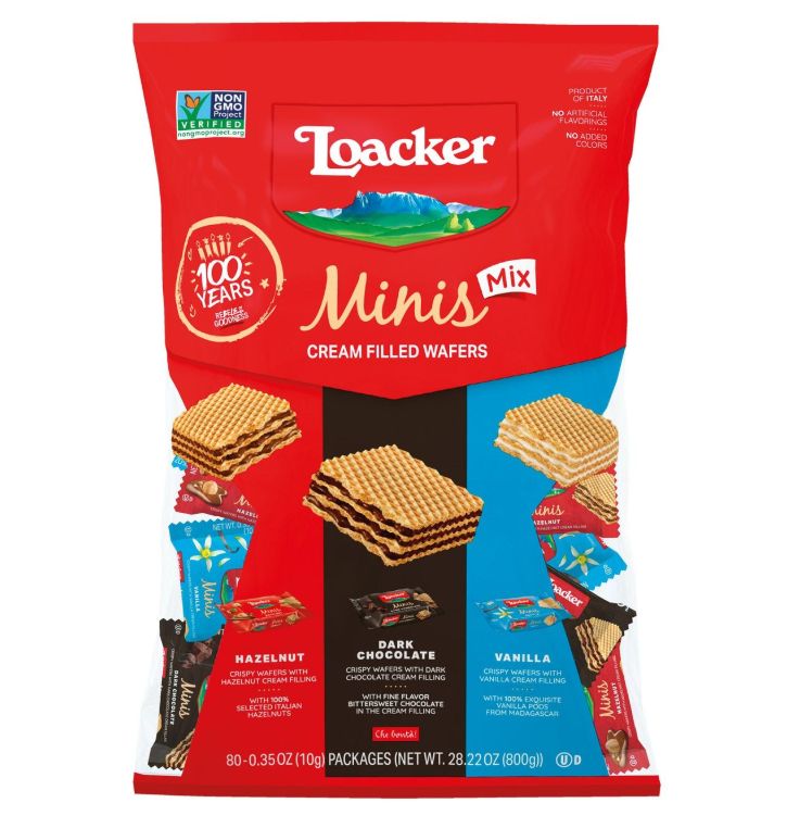 Loacker Mini Wafer Cookies Variety, .35 oz, 80-pack Item: 1942819
