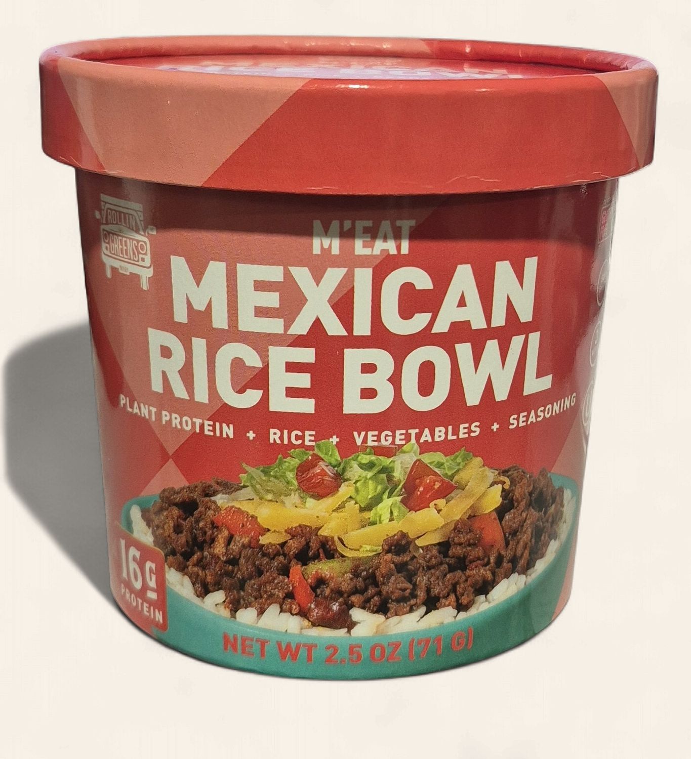 M'EAT MEXICAN RICE BOWL 16 GRAMS OF PLANT PROTIEN