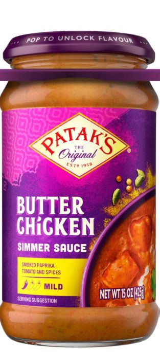 Patak's Butter Chicken Sauce 1 Pack 15 Ounces FOOD Item #1954520