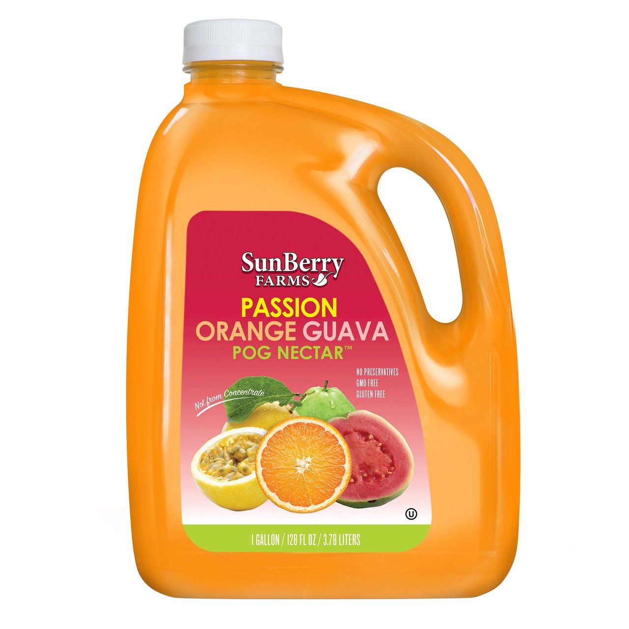 Sunberry Farms Passion Orange Guava (POG) Nectar, 128 fl oz (4 Quarts)  Item #1540707