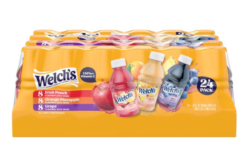 Welch's Juice Drink, Variety Pack, 10 fl oz, 24-count Item 1289075