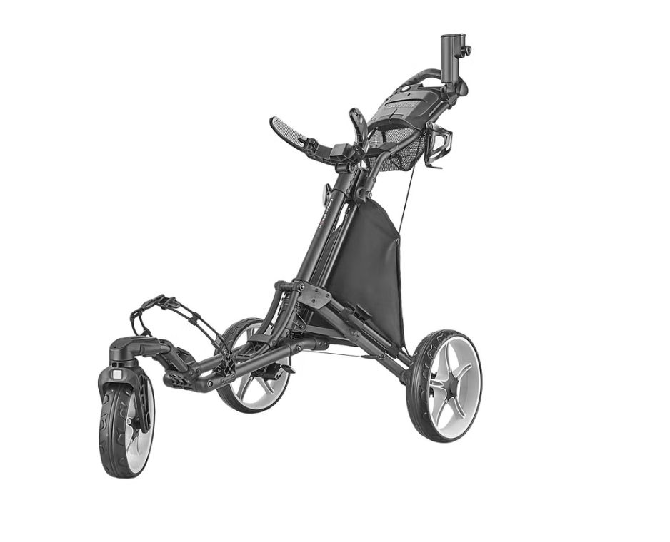 CaddyTek 3-wheel Golf Cart with Swivel Front Wheel blue Item 1838452