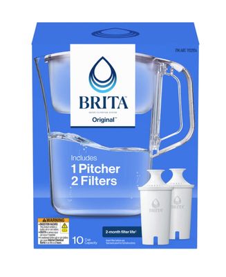 Brita Champlain Water Filter Pitcher, 10 Cup with 2 Filters Item 1922924
